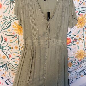 Womens sage green maxi dress size medium